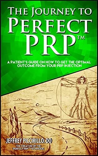 Cover of The Journey to Perfect PRP by Jeffrey Piccirillo: green field over a sketched path and figure