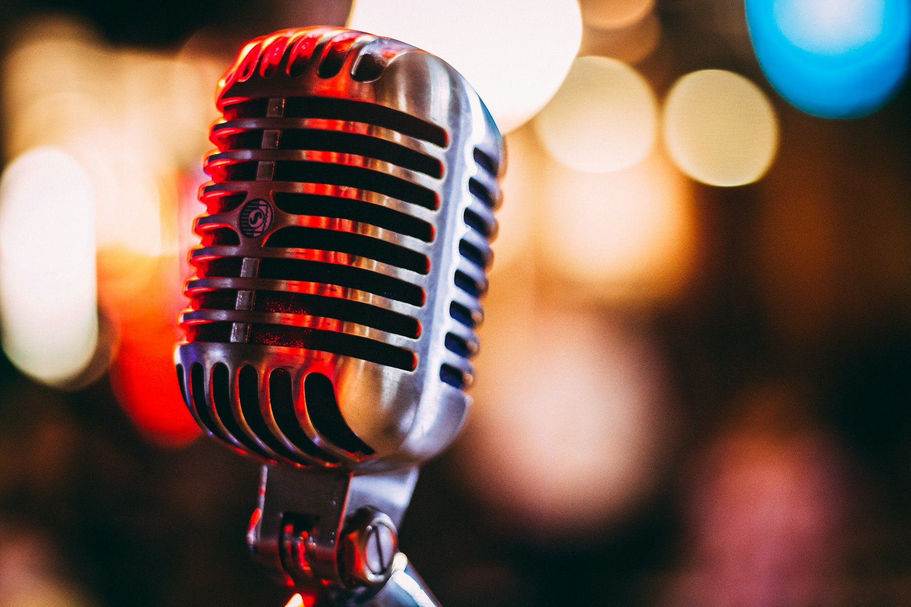 A vintage microphone